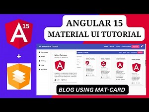 MAT-CARD in angular material UI | create Blog & Post in angular| |Angular 15 - Material UI Tutorial