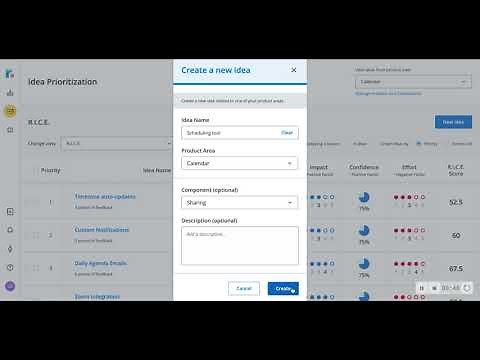 Feedback and idea management product demo—Roadmunk