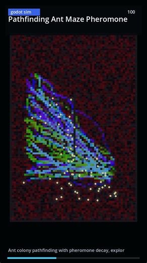 Pathfinding Ant Maze Pheromone
