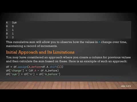 How to Sum Values of a Pandas DataFrame by Rows in Cumulative Format