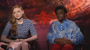 Caleb McLaughlin, Sadie Sink and Dacre Montgomery in season 3 of 'Stranger Things'