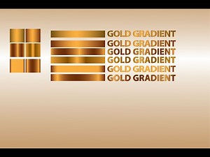 Golden Gradient in illustrator CC 2017