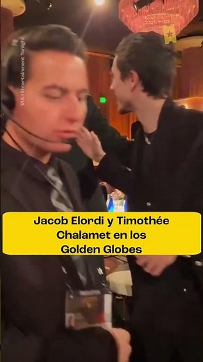 JACOB ELORDI y TIMOTHÉE CHALAMET en los #goldenglobes2026