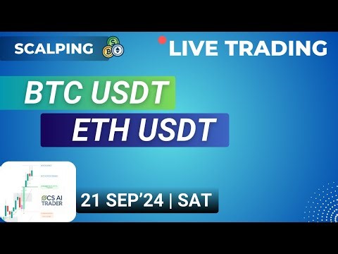 Bitcoin & Ethereum Live Trading BTCUSDT | ETHUSDT | Scalping | 21 Sept 24