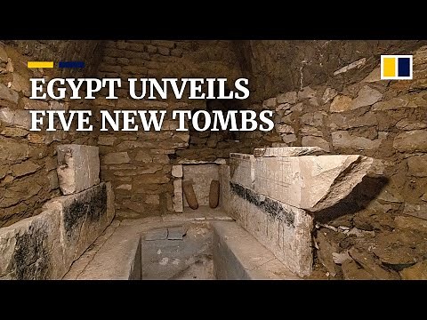 Egypt unveils five newly discovered tombs in the Saqqara necropolis