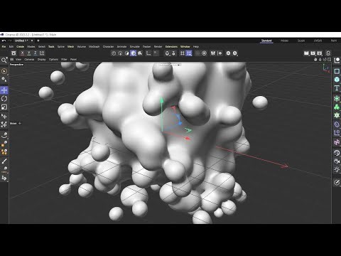 💧 Aesthetic - Create Falling "Liquid Blobs" Animation in Cinema 4D | Easy