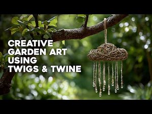 ⭐ Creative Garden Artistic Decor Using Twigs and Twine