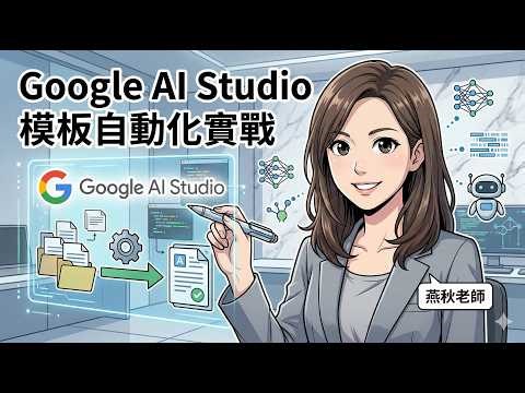 AI工具 X 模板自動化實戰：Google AI Studio快速上手 高雄大學教發
