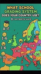 What School Grading System does Your Country Use? #country #map