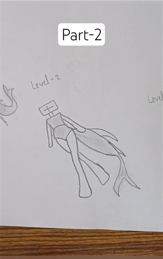 How to draw stickman body shark (three level) Tutorial#drawing#tutorial #howtodraw #sketch#art