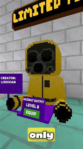 Get the Hazmat Suit to play the horror maze and backrooms in #animalblocks