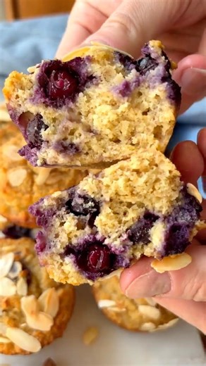 Almond Flour Blueberry Muffins