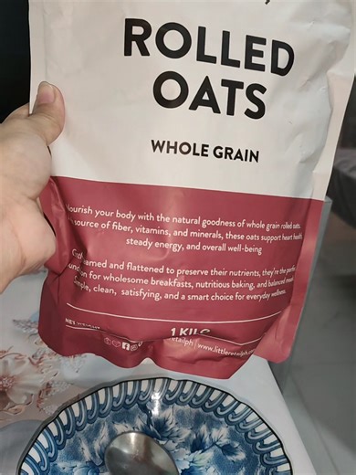 Healthy Whole Grain Rolled Oats Oatmeal Recipe