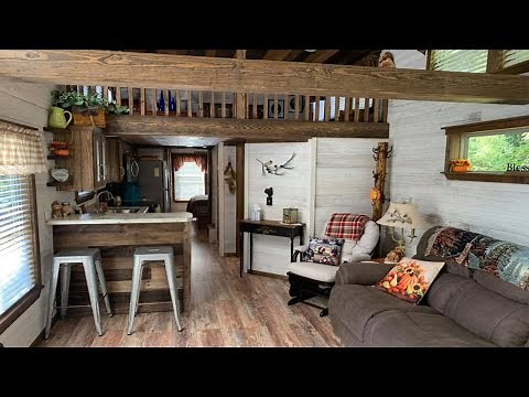 Amazing Rustic Oakes Cabin Tiny House by Alabama Custom Cabins
