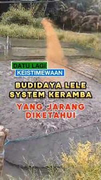 Satu lagi KEISTIMEWAAN system KERAMBA yang jarang DIKETAHUI