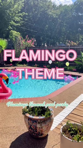 Flamingo Pool Party Decorations and Ideas