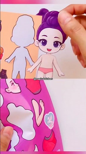 RUMI ???!!! Huntrix Sticker Book Decorating #shorts #sticker #kpopdemonhunters