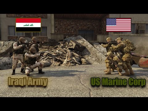 Iraqi Army VS USMC (LS at War) #3 | GTA 5 Military Mods