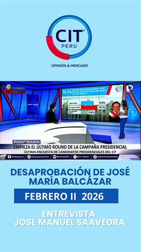 📊 La desaprobación de José María Balcázar marca una tendencia preocupante‼️ 👉🏻 Nuestra ultima data evidencia un crecimiento sostenido del rechazo ciudadano. #PolíticaPerú #Encuestas #OpiniónPública #Escenario2026 #AnálisisElectoral