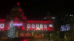 77K views · 1.9K reactions |  BREAKING  Belfast City Hall has turned on its red beacon lights meaning Santa  is now approaching Northern Ireland airspace. The lights will help help guide his reindeer’s to safe landing. | The Stuart Robinson Show | Facebook