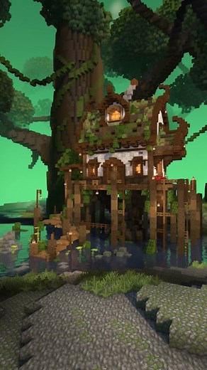 Minecraft Swampy Cottage Build with @graysunbuilds