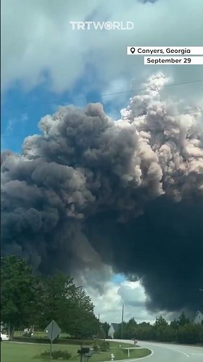 Fire at Georgia chemical plant fills sky with thick smoke