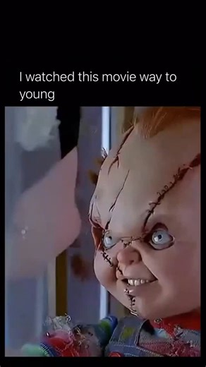 Hood on Instagram: "I’m still traumatized 🎬:Child’s Play (1988) This iconic horror film introduces viewers to Chucky, the seemingly innocent “Good Guy” doll that becomes possessed by the soul of a notorious criminal after a desperate ritual. What begins as a birthday gift for young Andy quickly turns into a nightmare as strange accidents and chilling coincidences reveal that something inside the doll is very much alive. The movie builds tension through subtle movements, eerie whispers and the u