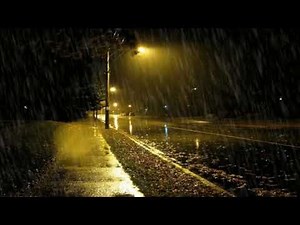 Torrential Rain On Canada Street With Heavy Storms - Real Rain And Thunderstorm Sounds For Sleeping