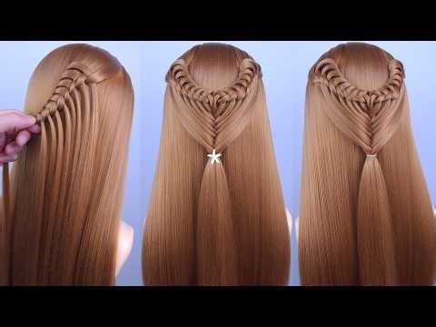 Easy Heart Braid Hairstyle | Simple Half Up Hair Tutorial for Girls Step by Step