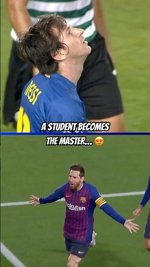 Watching Messi become the master 😍