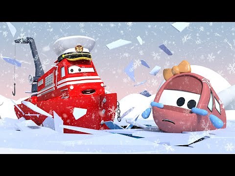 Vláčky pro děti - Tina a Bobby uvíznou v zamrlém jezeře - Vláček Troy ve Městě Aut 🚄