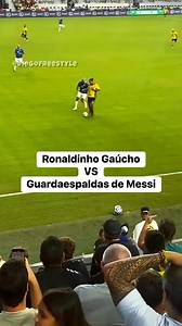 Ronaldinho VS Guardaespaldas de Messi #messi #ronaldinho #futbol | Diego Freestyle