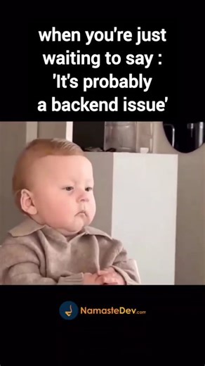 Namaste Dev on Instagram: "Not everytime 😂😭😭 Follow @namastedevofficial for more memes!! #javascript #webdevelopment #softwareengineer #reactjs #java #viral #college #frontend #js #softwaredeveloper #backend #backendengineer #backenddeveloper #frontendengineer #frontenddeveloper #reactjs #reactjsdeveloper #reactjsdevelopment #reactnative #reactjsbootcamp #java #dsa #iitbombay #iit #coding #codingmemes #corporatelife #corporate #office [ Software Engineer, Software Development, Software Engine