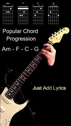 Popular Guitar Chord Progression for Beginners or Any Level (Am - F - C - G)