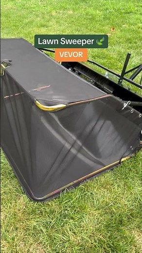 The easy way to sweep your lawn, with the Vevor Lawn Sweeper #vevorlawnsweeper #vevor #lawncare