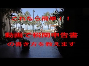 ハワイ税関申請書の書き方