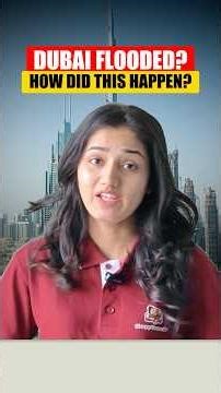 Why Did Dubai Flood? | Heavy Rainfall Explained | Urban Planning & Climate Angle #dubai #flood