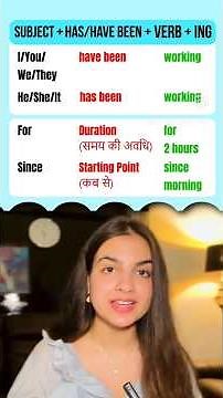 Present perfect continuous tense with examples 💯 English Grammar #tenses #english #spokenenglish