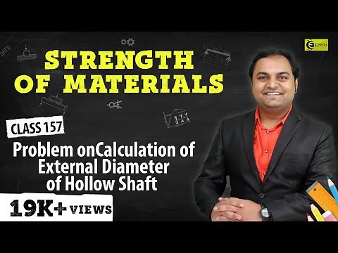 Problem on Calculation of External Diameter of Hollow Shaft - Torsion - Strength of Materials