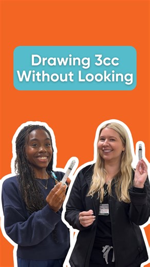 4.7K views · 43 reactions | Testing our skills with a twist at Orlando Health Dr. P. Phillips Hospital!  Our amazing Emergency Department team took on the challenge: drawing up a 3cc syringe... without looking. #ernurse #EmergencyMedicine | Orlando Health | Facebook