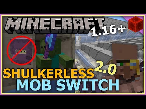 Shulkerless Mob Switch 2.0 [1.16 - 1.16.5] - How to TURN OFF Hostile Mobs | Minecraft Tutorial