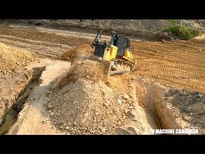 Perfectly Strong Dozer Leveling Ground Step By Step Resurfacing Road Construction On The Village