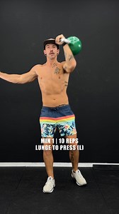 🔥FULL BODY EMOM🔥 (hardware refresh) A steady 40-minute EMOM to reload the whole system. Legs, push, pull, core - every minute has a job. No rush. No wasted reps. Workout Breakdown: 40 min EMOM (hardware refresh) min 1 | 10 Lunge to Press (L) min 2 | 10 Lunge to Press (R) min 3 | 40 sec American Swing min 4 | 40 sec Goblet Cluster min 5 | 12 Curl to Tricep Extensions min 6 | 12 Clean Push Press (Alt) min 7 | 12 Goblet Situp Press min 8 | Rest Pace it right. Finish feeling worked, not wrecked. �