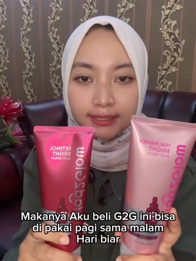 Bodu serum untuk melembabkan kulit, dengan tekstur yang ringan. Di formulasikan dengan retinol,vitamin b5 dan vitamin E. Yang mau samaan buruan di order di keranjang ku ya. #bodyserum #bodyserumretinol #bodyserumglad2glow