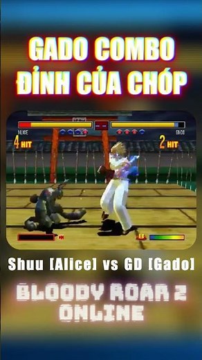Pha combat khô cây máu của GD (Gado) lên Shuu Shirakawa (Alice) - Bloody Roar 2 Online