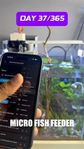 3D Printed a SMART Betta Fish Feeder For Vacation!