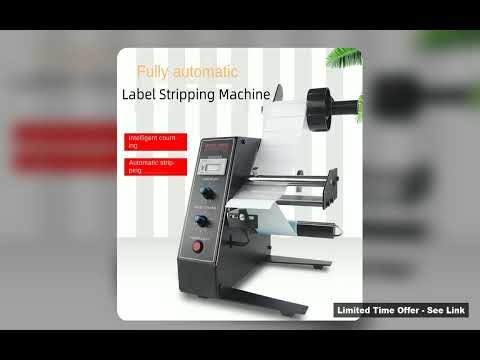 Auto Label Dispenser Device Automatic Sticker Separating Machine AL1150D Counting Function 140mm Lab