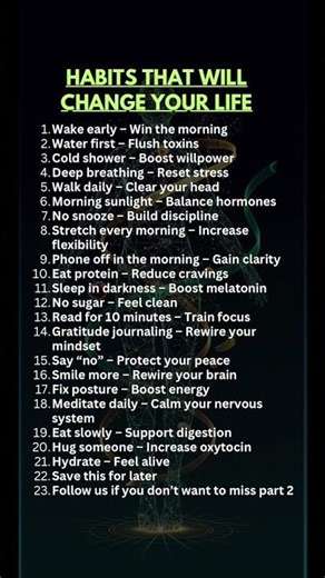 23 Daily Habits That Will Change Your Life (Simple Routine for Success & Mental Clarity)