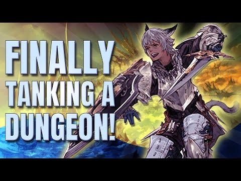 Final Fantasy 14 Gladiator Playthrough - My First Dungeon!