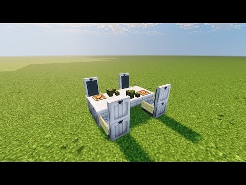 How To Build A Dining Table In Minecraft Tutorial 843